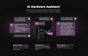 回路と基板を設計するためのFluxのユーザーインターフェースのスクリーンショット