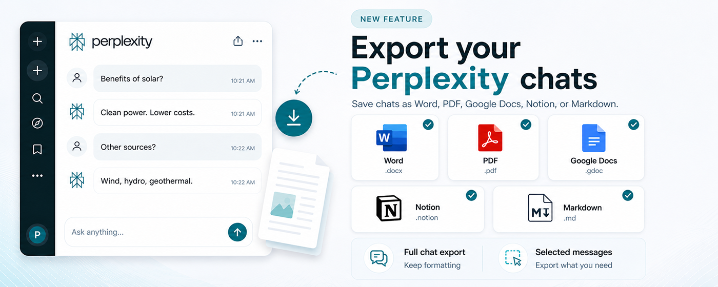 Chat Exporter for Perplexity gallery image