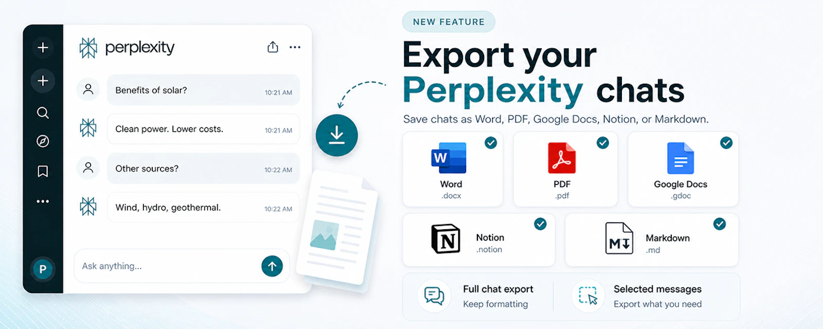 Chat Exporter for Perplexity screenshot 1