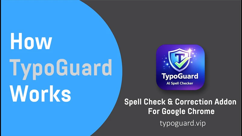 TypoGuard - Chrome Extension screenshot 1 (video preview)
