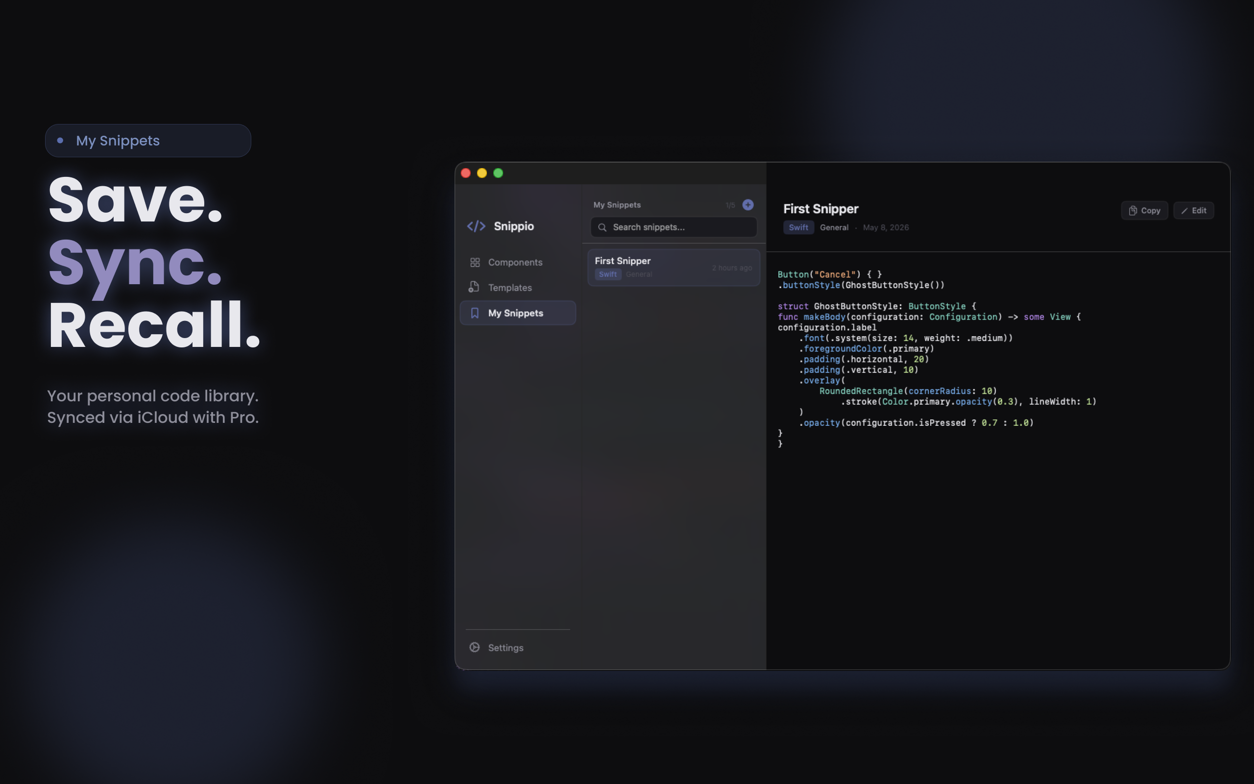 Snippio - Dev Components gallery image