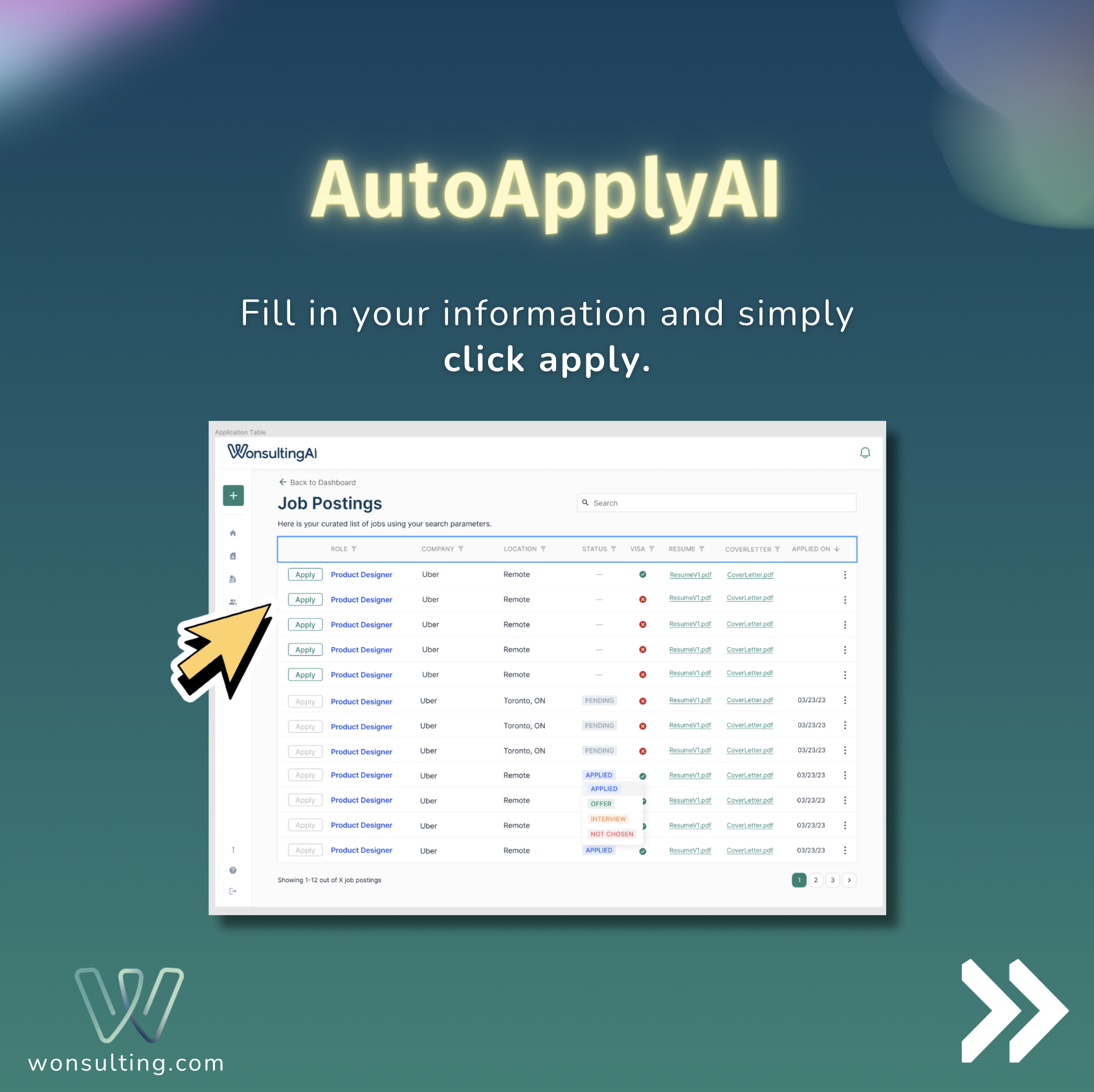 AutoApplyAI, by Wonsulting media 3