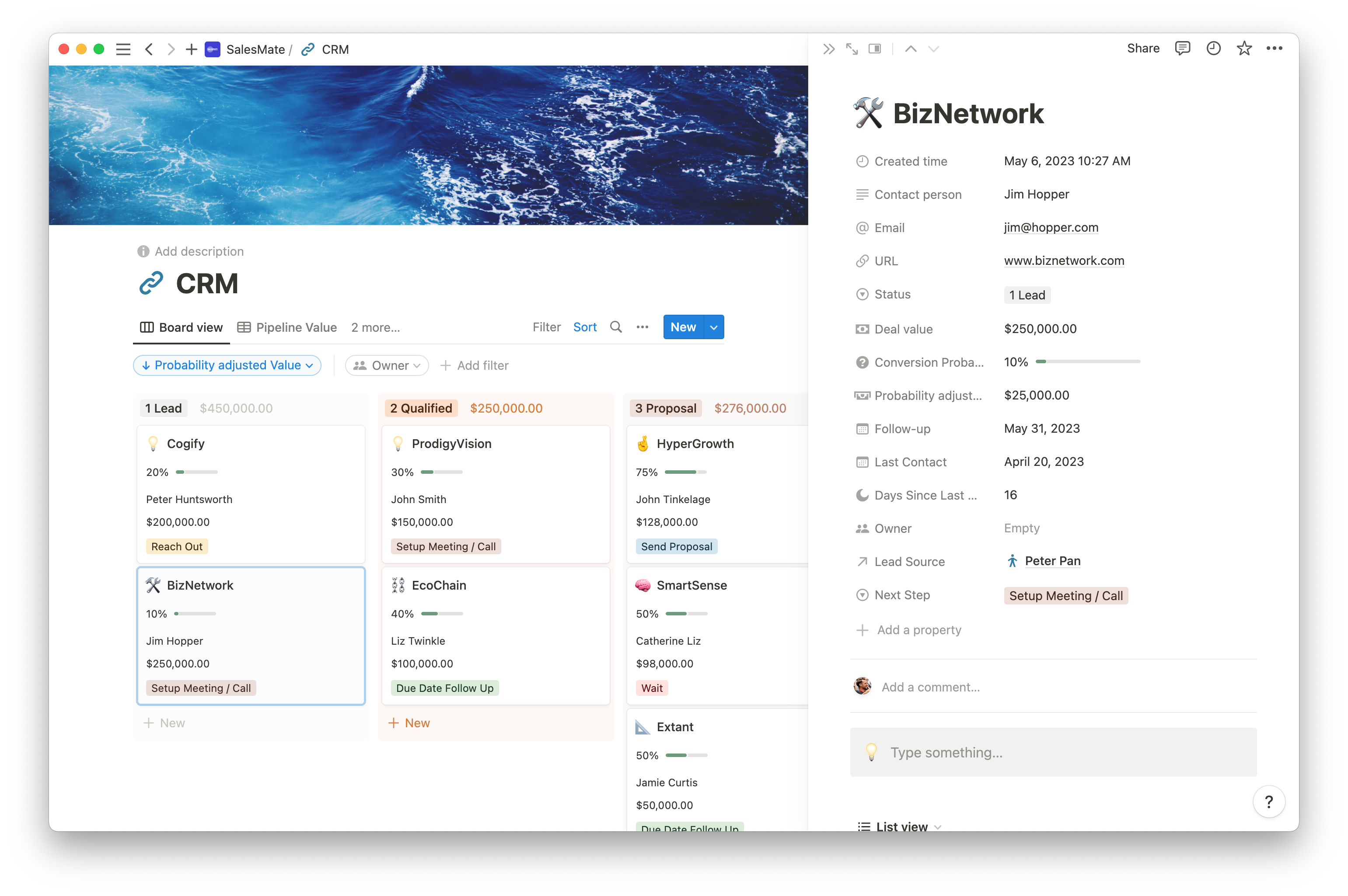 Mídia 2 de SalesMate - Notion Sales Management CRM para qualquer pequena empresa