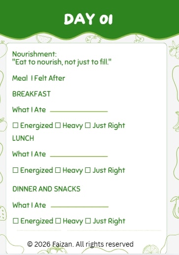 28-Day Balanced Health & Fitness Planner media 4