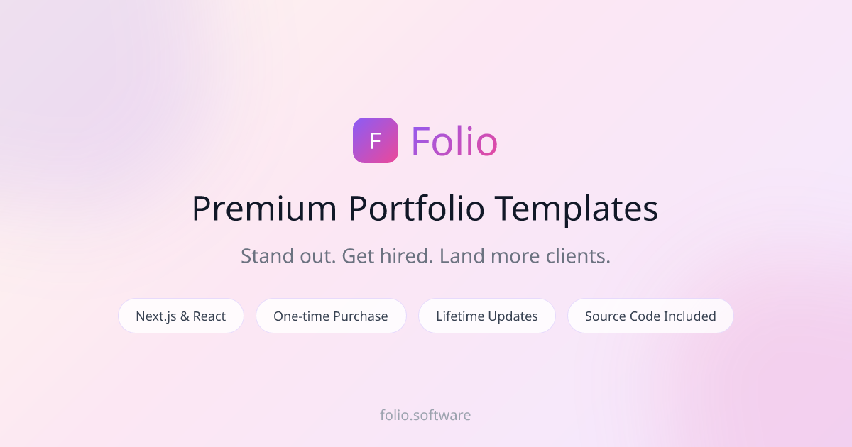 Folio - Main product screenshot demonstrating key features and user interface