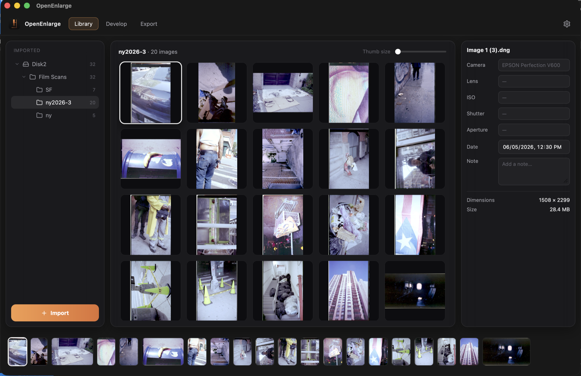 OpenEnlarge - Film Scan Editor gallery image