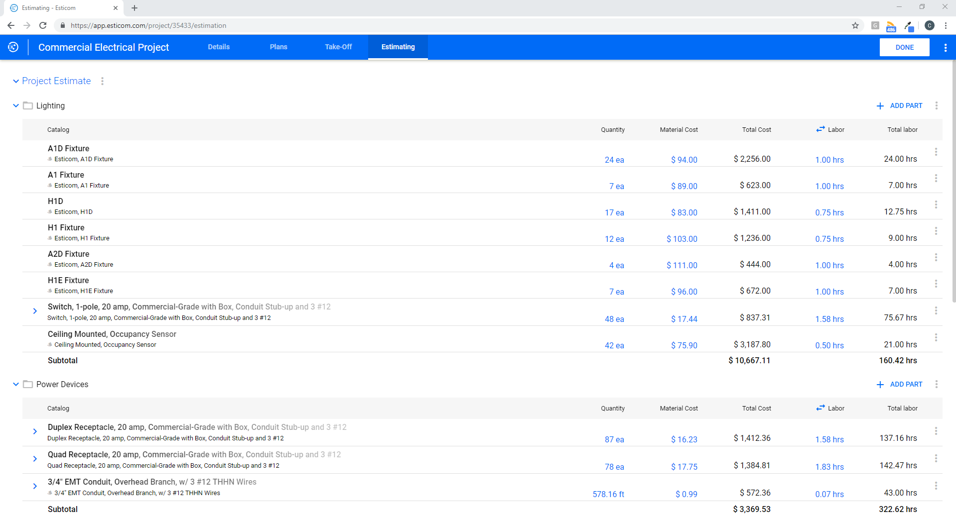 Esticom Electrical Estimating Software gallery image