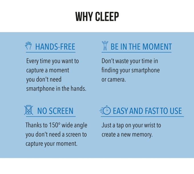 Cleep -  The World's First Wearable Wrist Camera gallery image