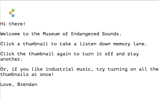 Endangered Sounds Museum gallery image