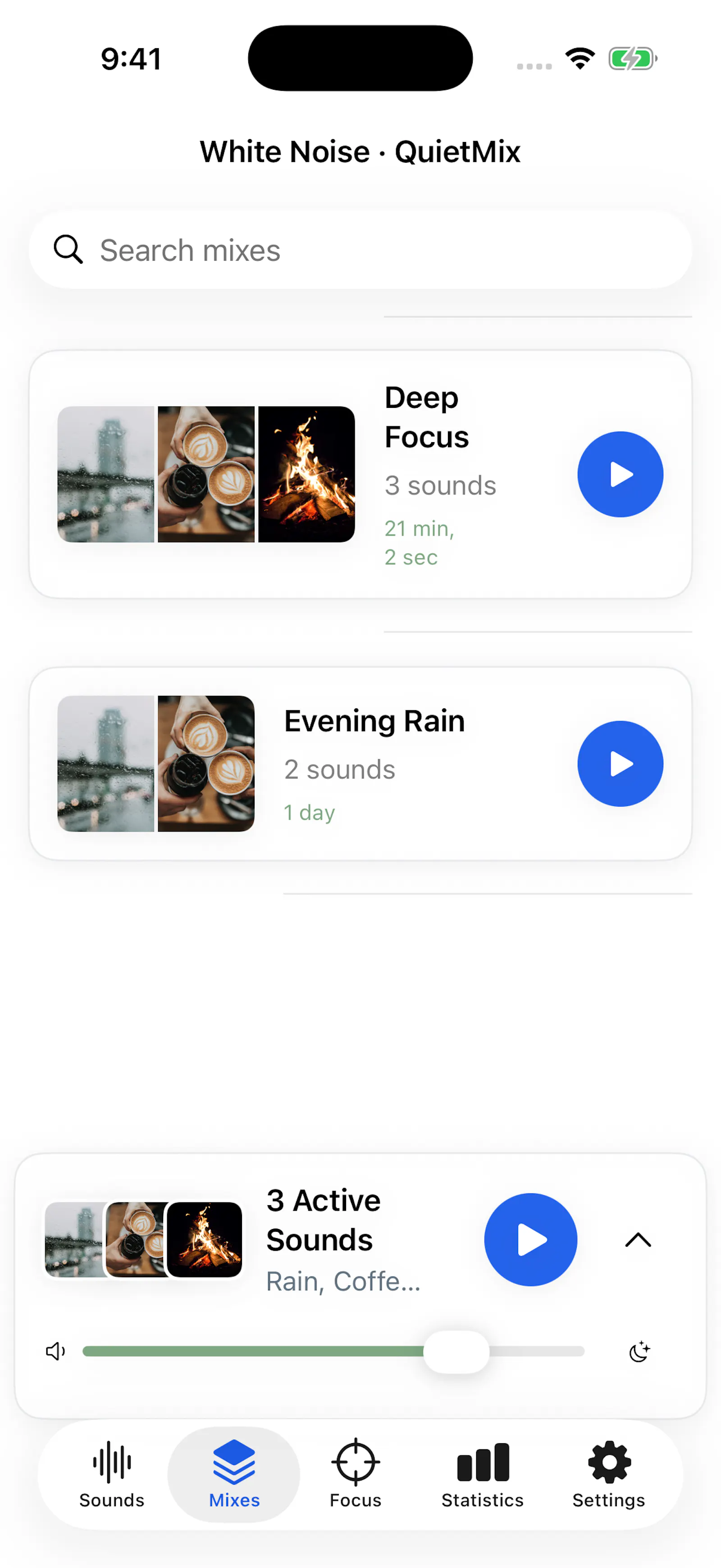 White Noise · QuietMix screenshot 1