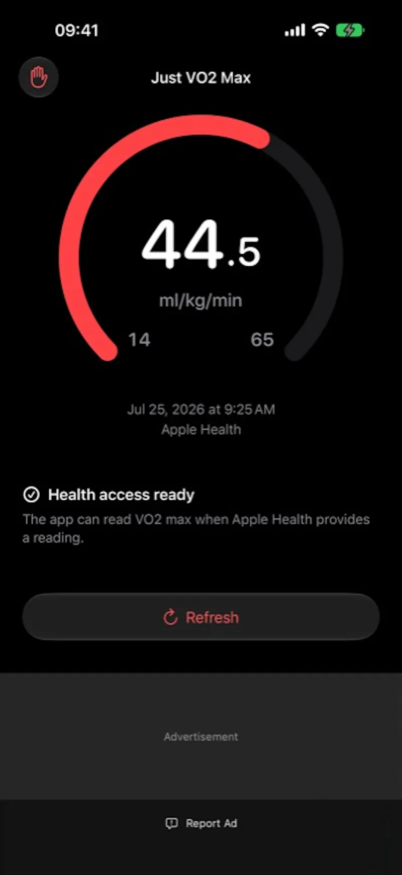 Just VO2 Max screenshot 2