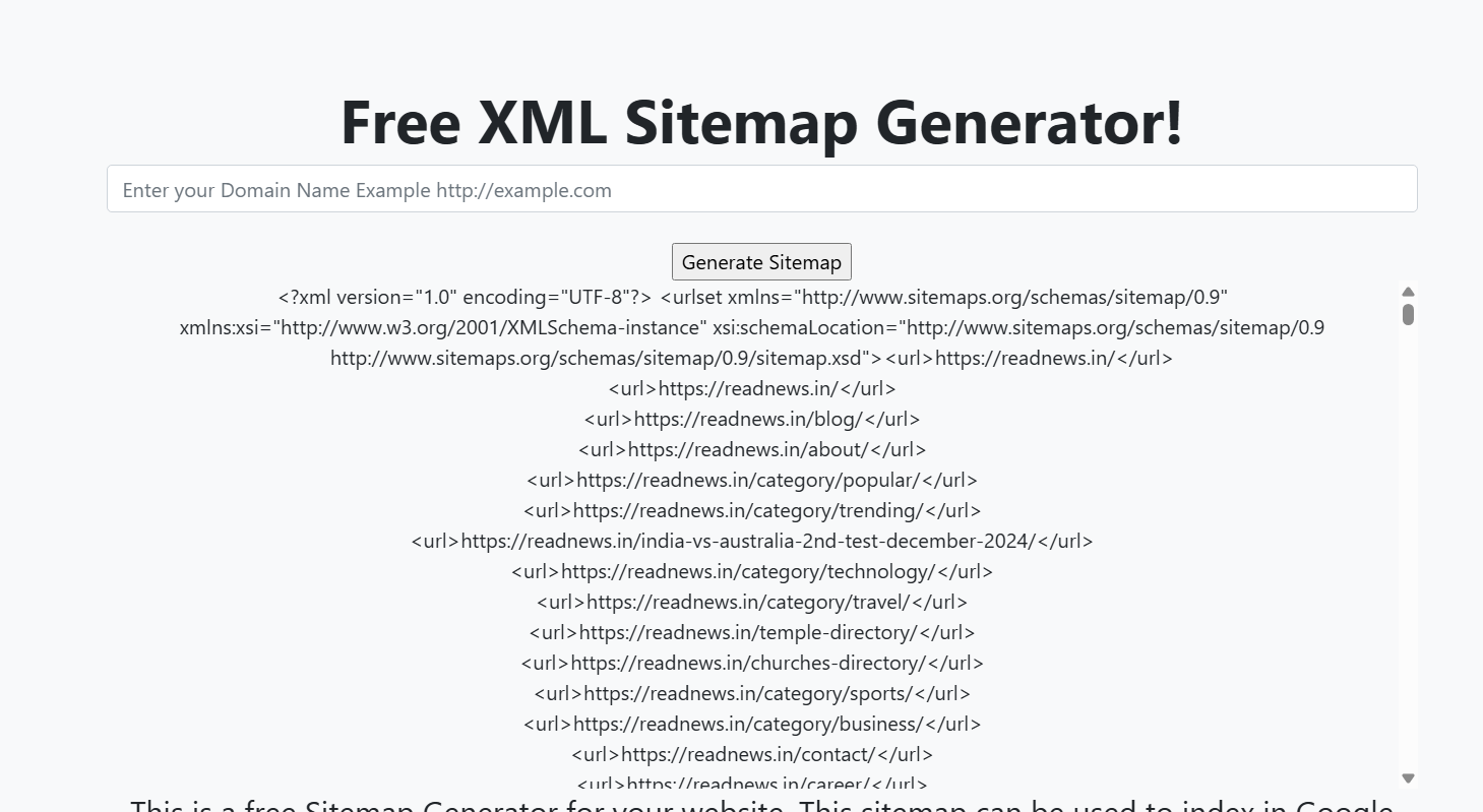 XML Sitemaps Generator gallery image