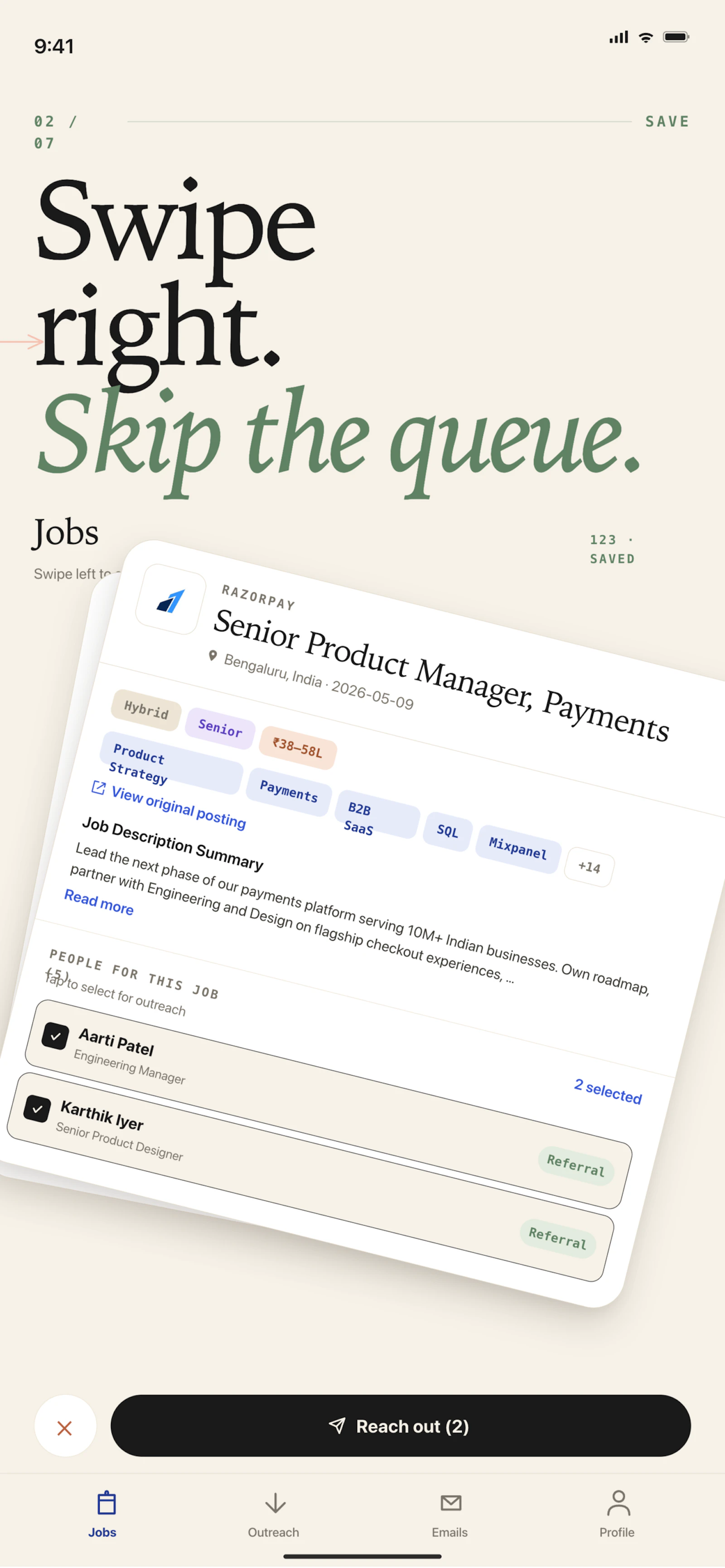 ResuMail screenshot 2