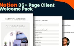 Notion 35+ Page Client Welcome Pack media 1