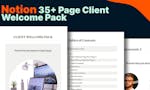 Notion 35+ Page Client Welcome Pack image