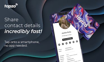 Tapzo Smart Sustainable Business Card gallery image