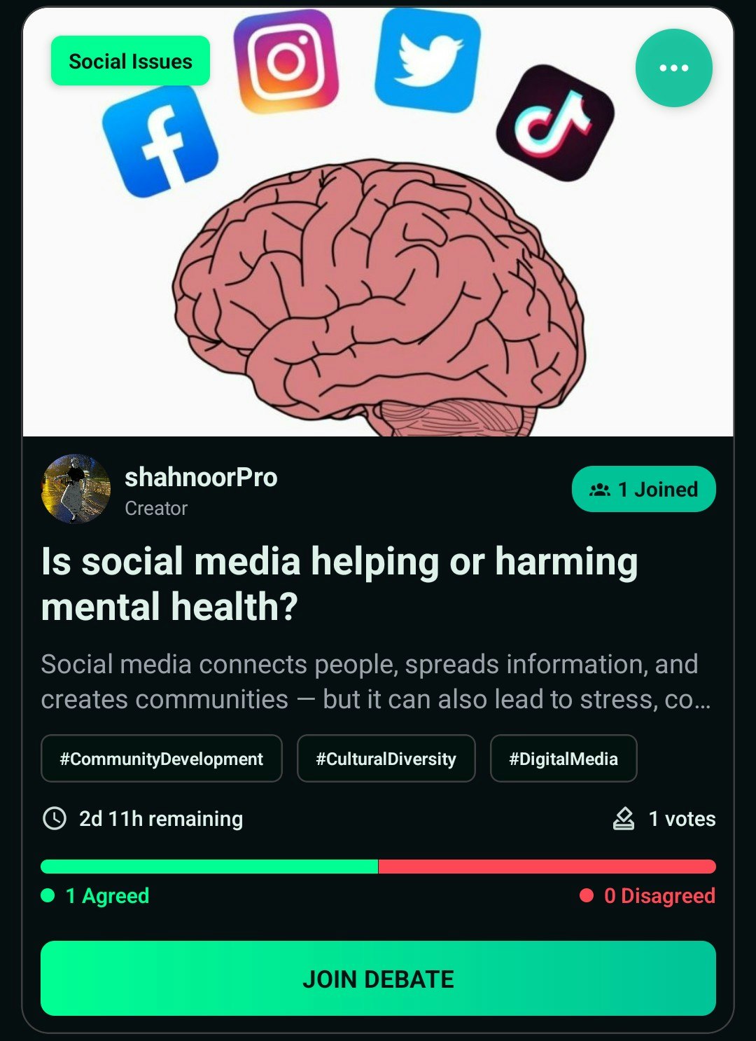 Dtrue – Debate, Vote & Discuss gallery image