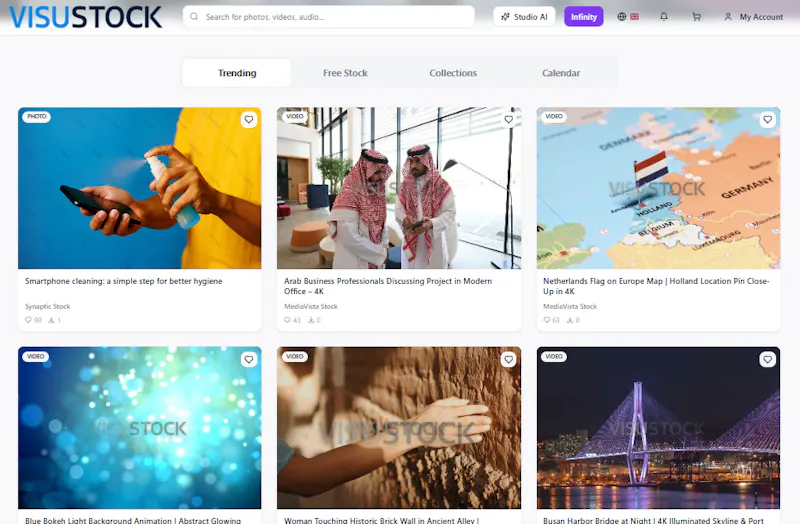 VisuStock Digital Asset Marketplace screenshot 1