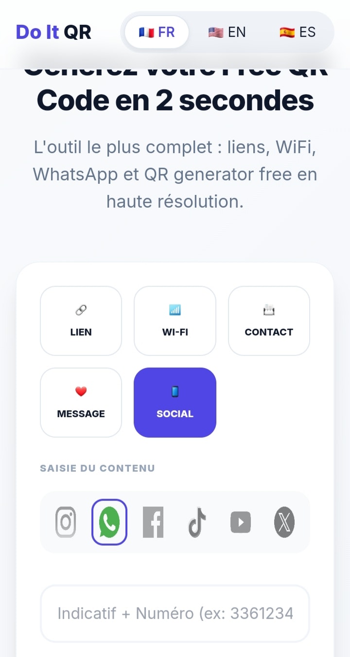 Do It QR - Screenshot 2 showing product features and functionality