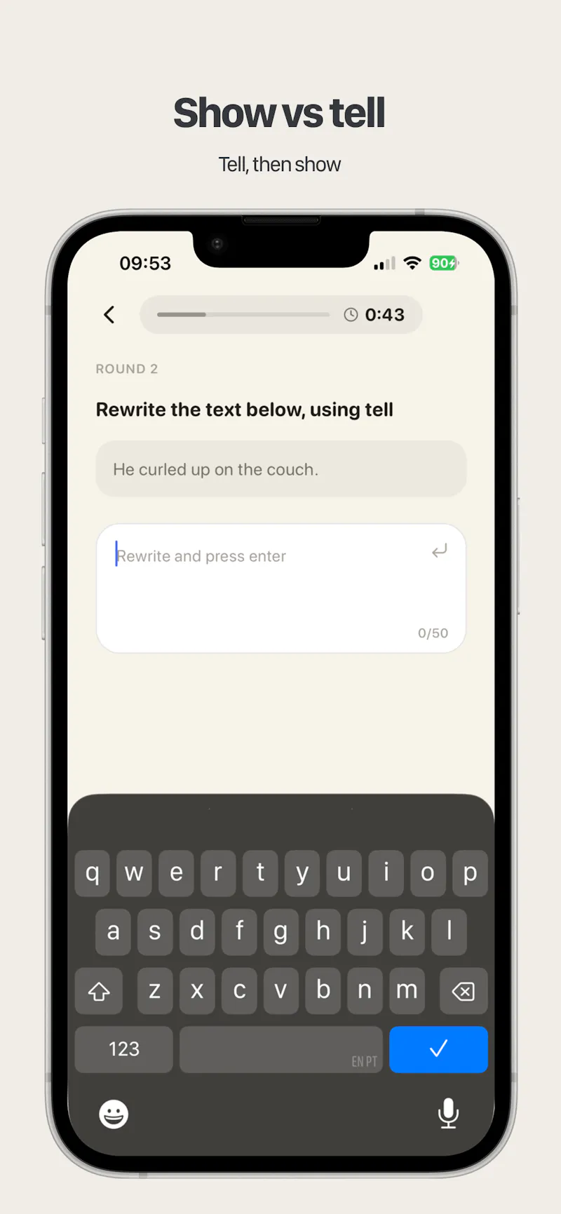 Spark: warm-up before writing screenshot 3