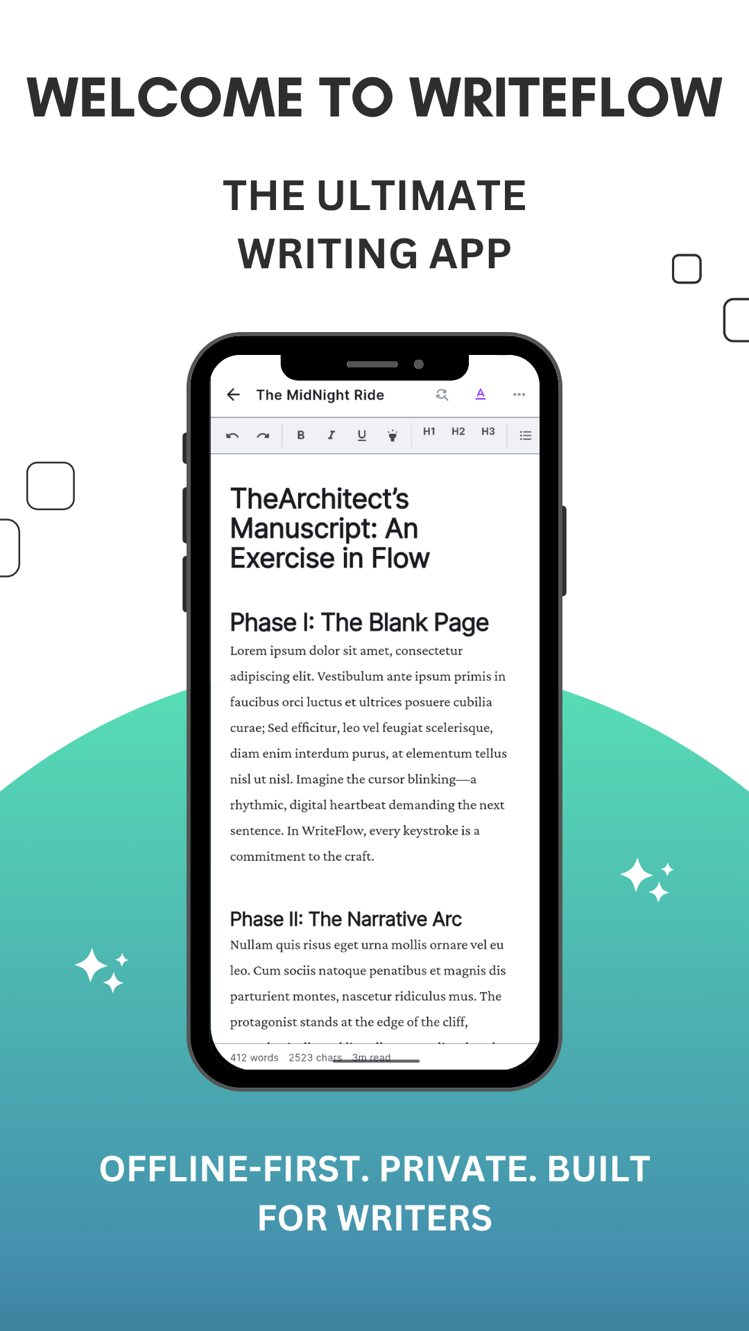 WriteFlow: Focused Writing App gallery image