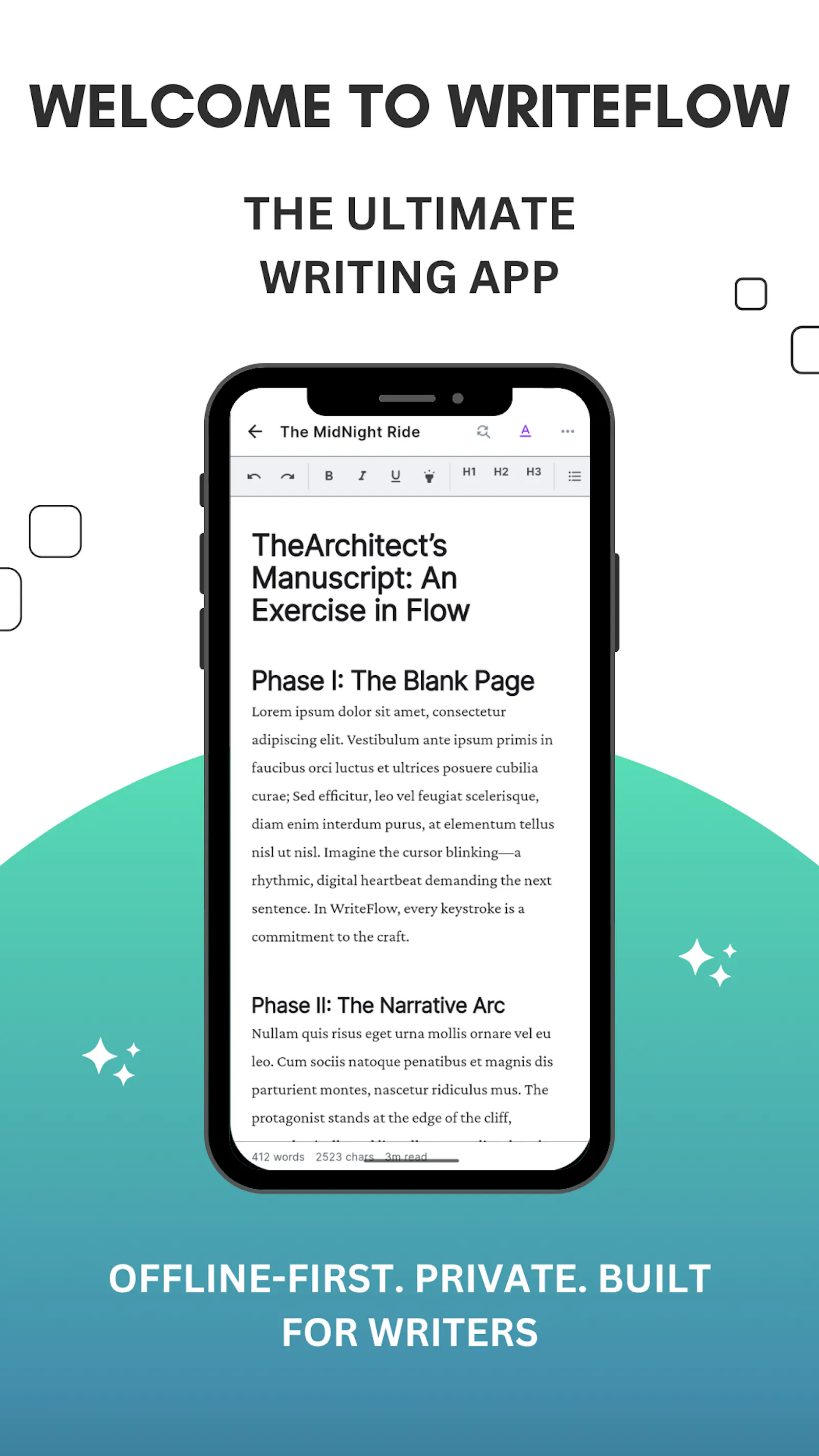 WriteFlow: Focused Writing App screenshot 4