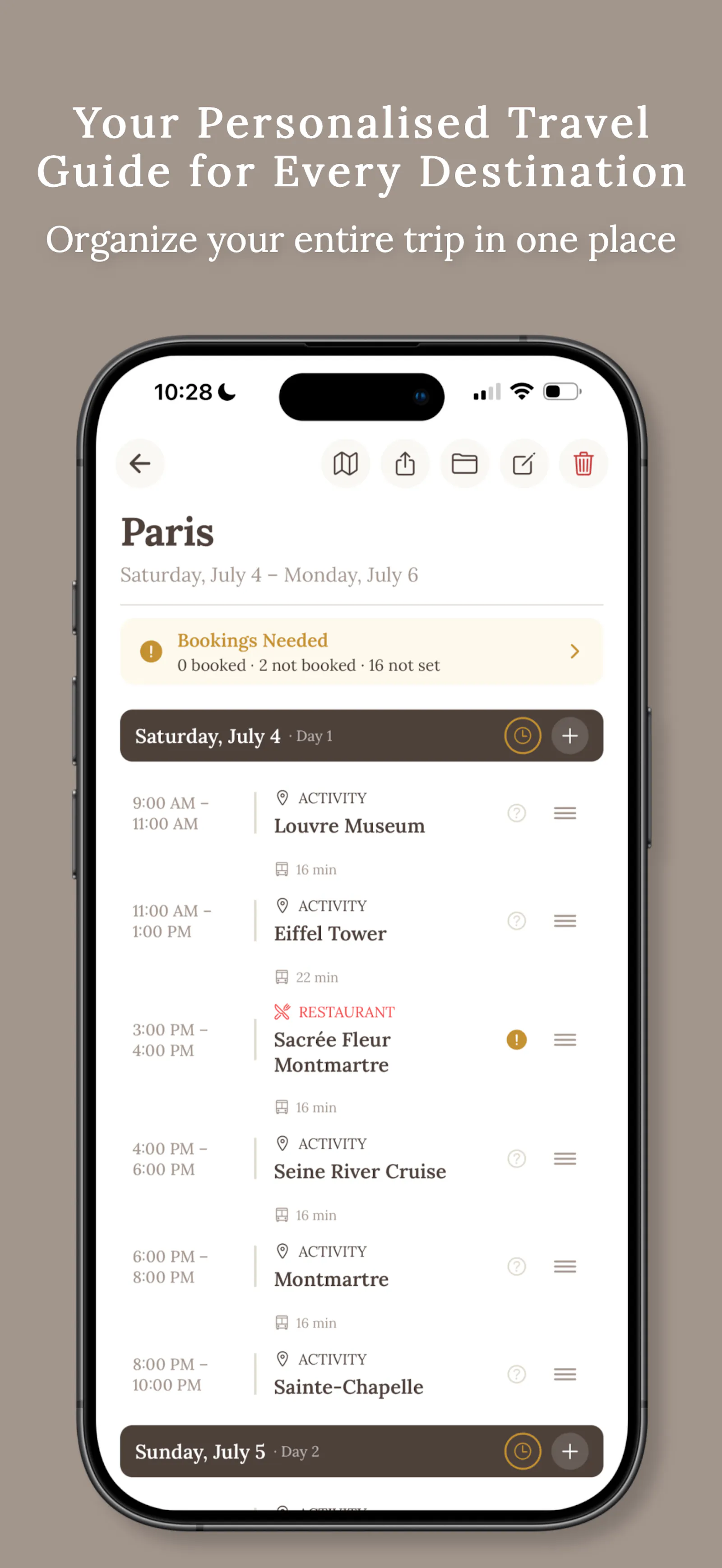 Concierge Compass: Trip Itinerary screenshot 2