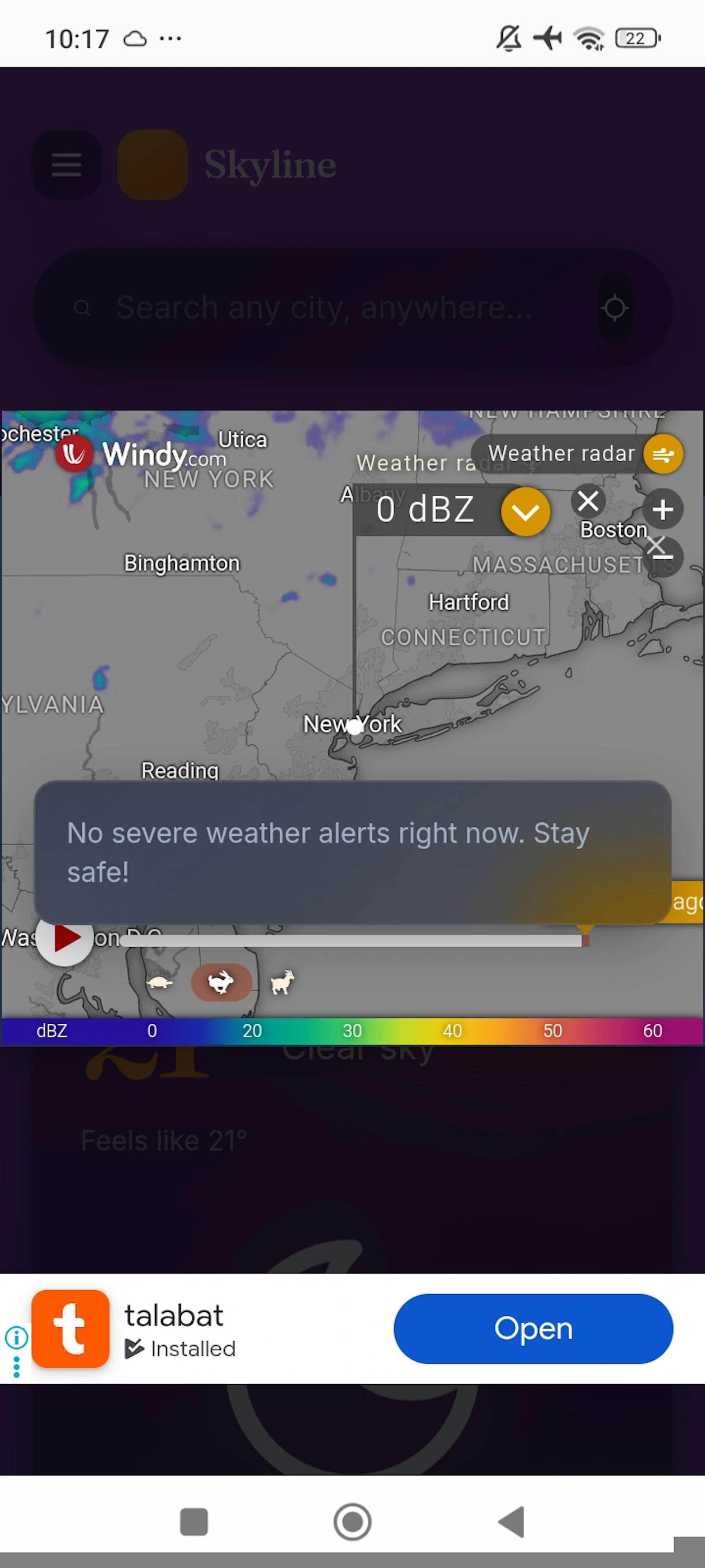 Skyline forecast weather  screenshot 3