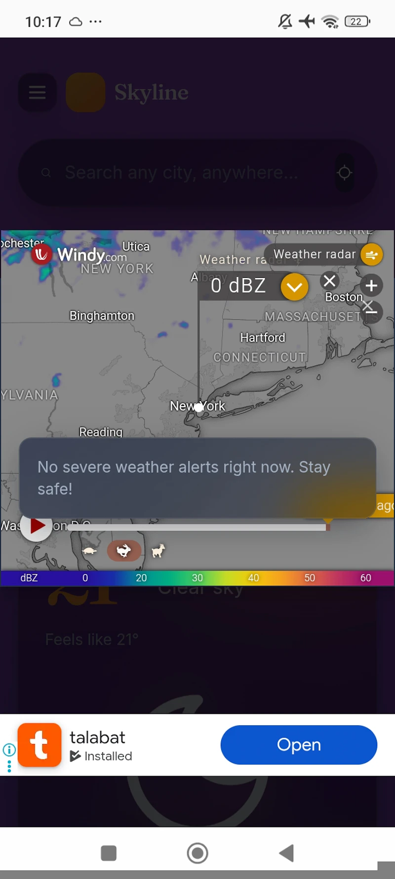 Skyline forecast weather  screenshot 3