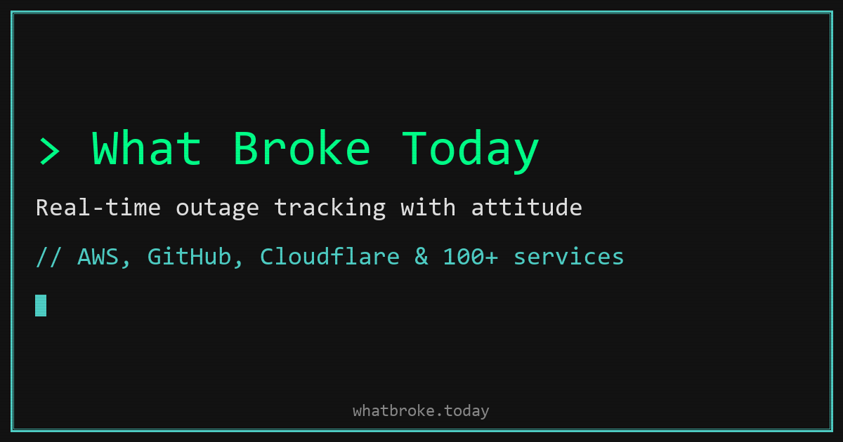 What Broke Today gallery image