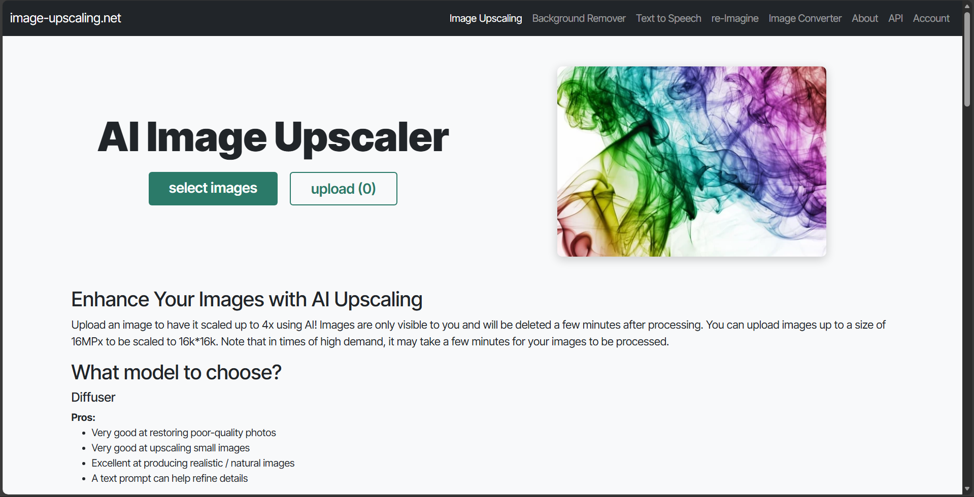 Diffusion based Image Upscaling gallery image