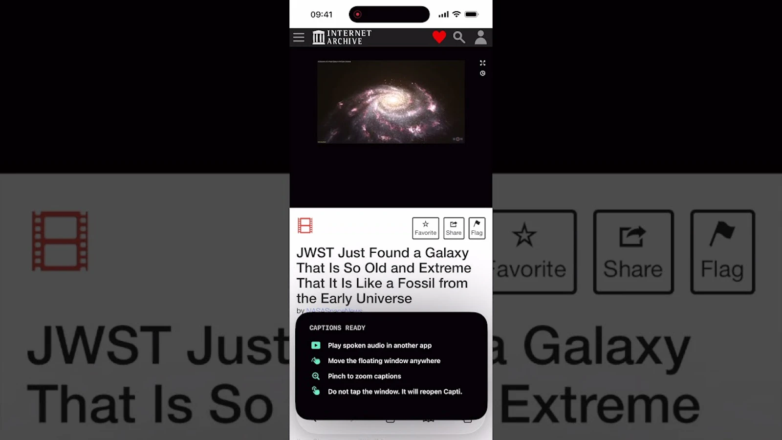 Capti: Live captions for your iOS screen screenshot 1 (video preview)