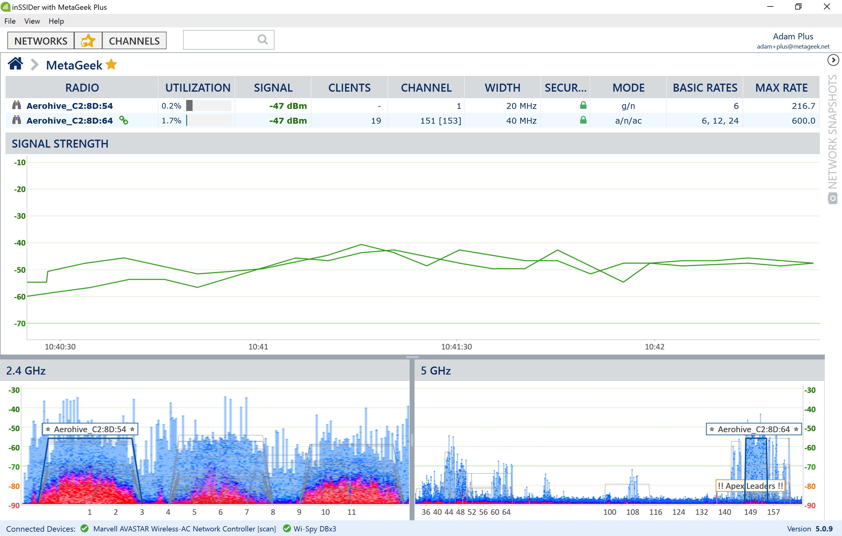 inSSIDer gallery image