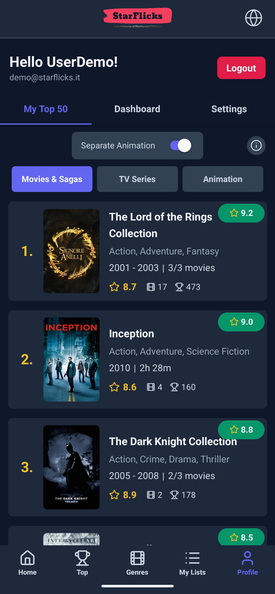 StarFlicks gallery image