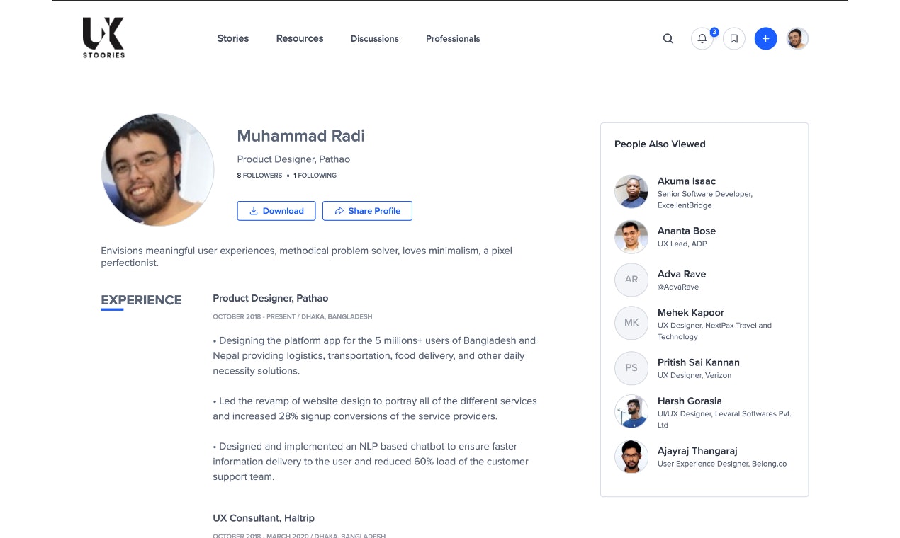 UX Stoories gallery image