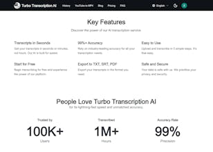 Turbo Transcription AI gallery image