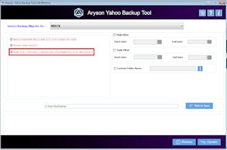 Aryson Yahoo Backup Tool gallery image