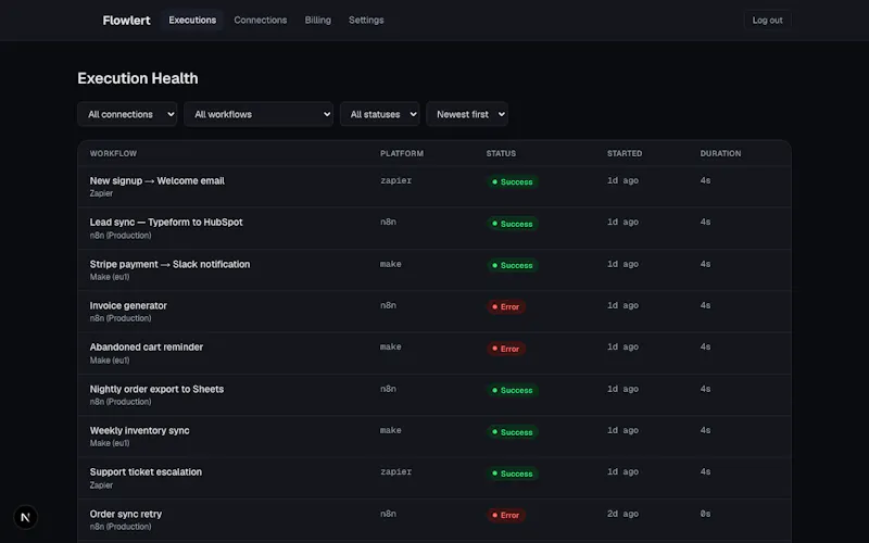 Flowlert screenshot 2