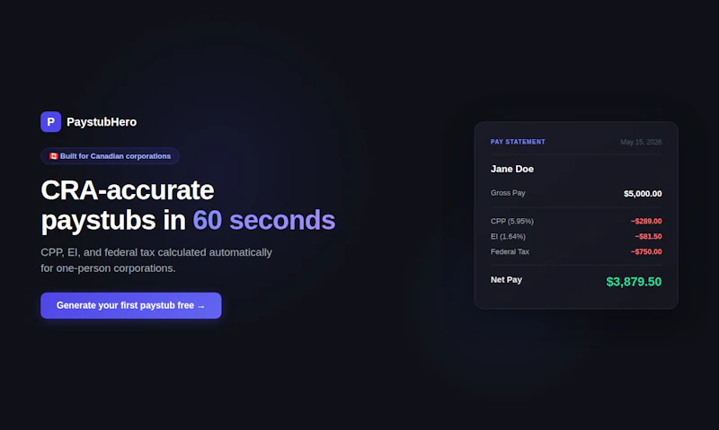 PaystubHero screenshot 2