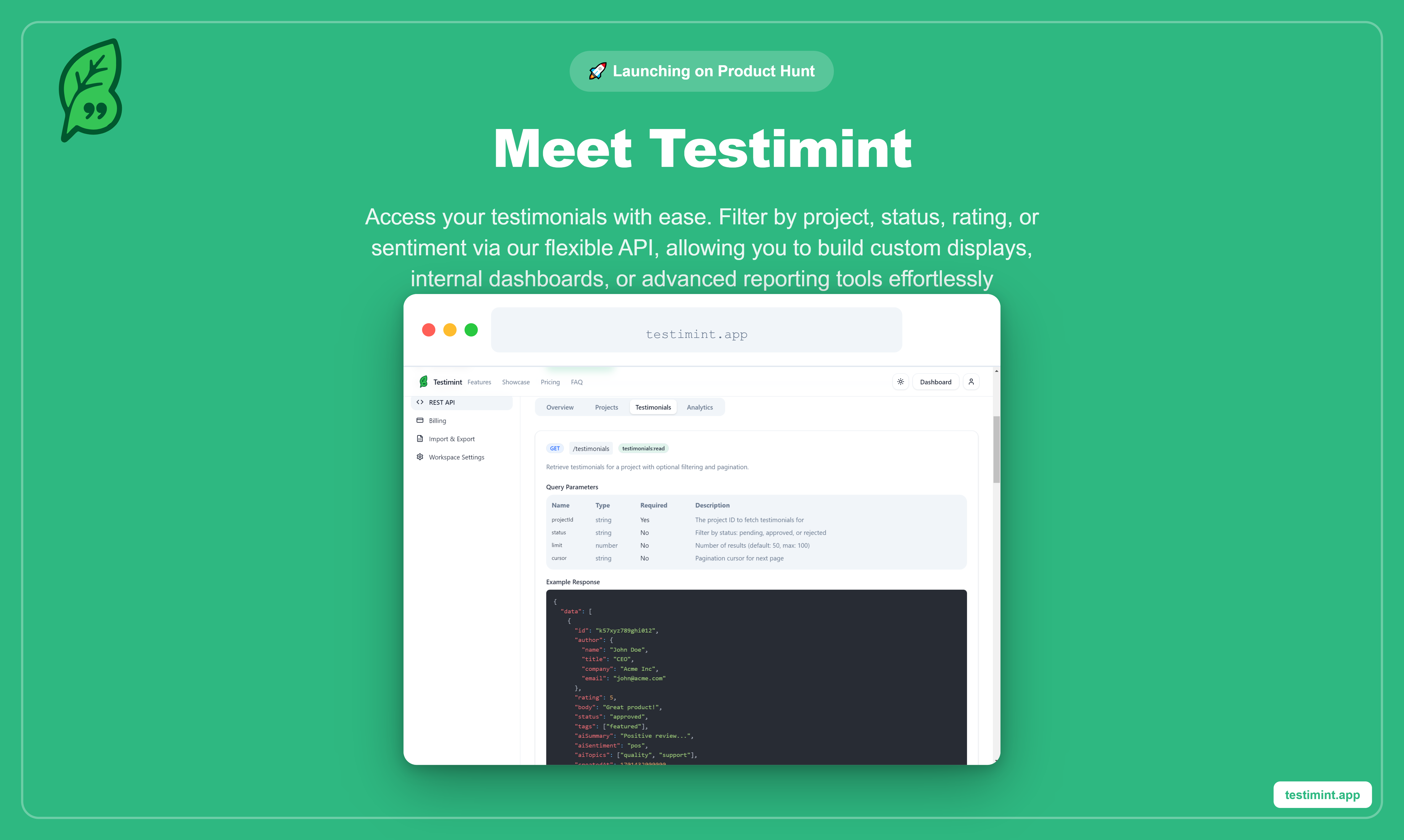 Testimint gallery image