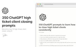 350 ChatGPT High-Ticket Client Prompts media 1