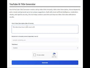 YouTube AI Title Generator gallery image