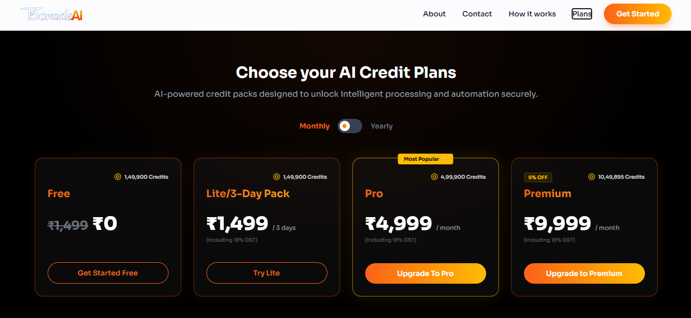 BoradeAI – AI Growth Automation - Screenshot 2 showing product features and functionality