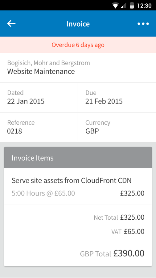FreeAgent Mobile for Android gallery image
