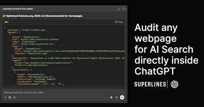 Superlines AI Search Auditor for ChatGPT gallery image