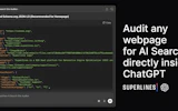 Superlines AI Search Auditor for ChatGPT