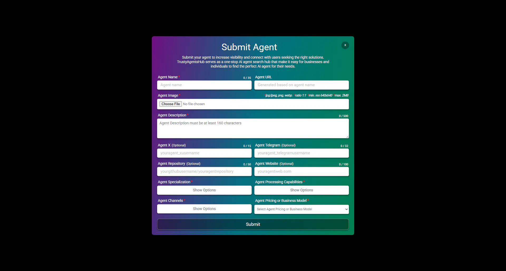 TrustyAgentsHub gallery image