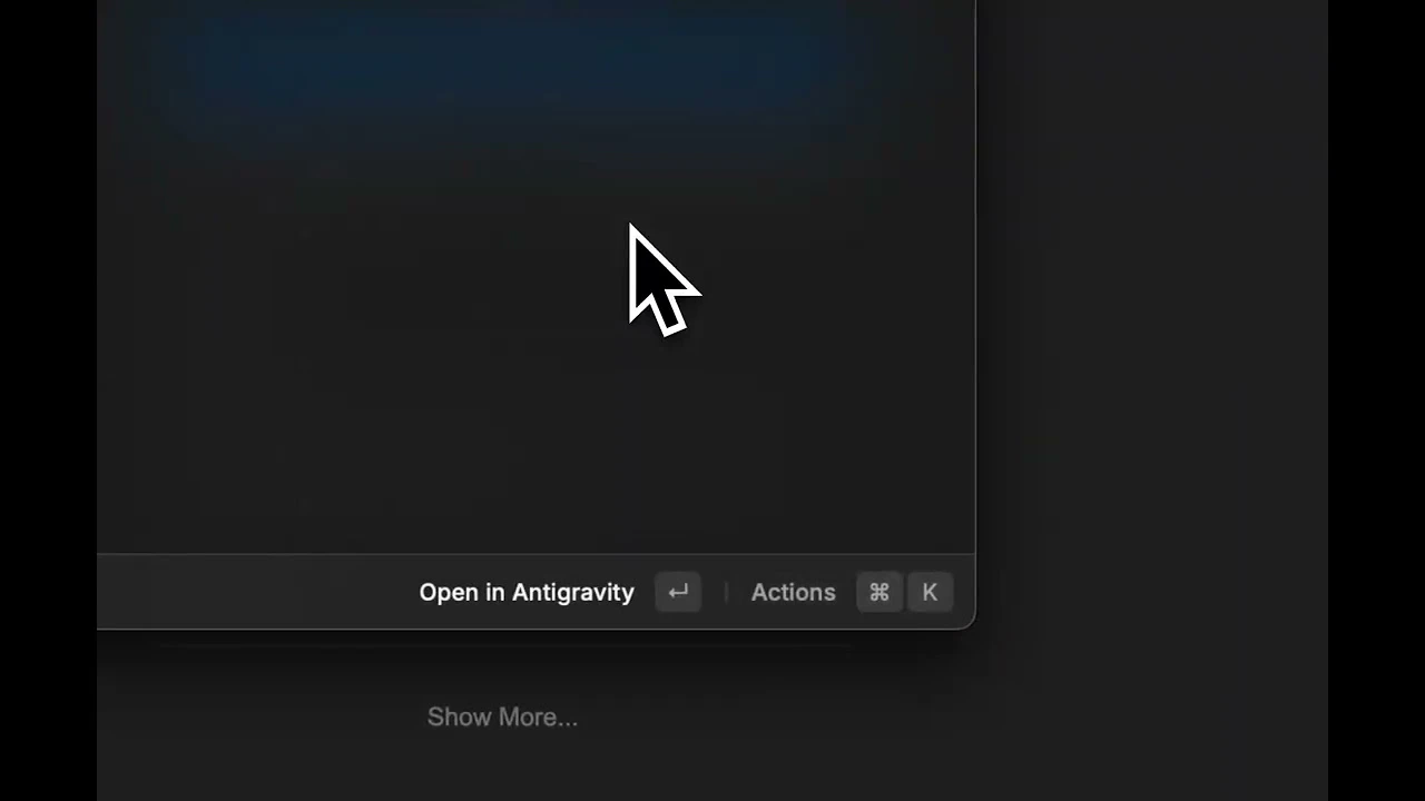 startuptile Antigravity for Raycast-Keyboard-first control for Google Antigravity IDE
