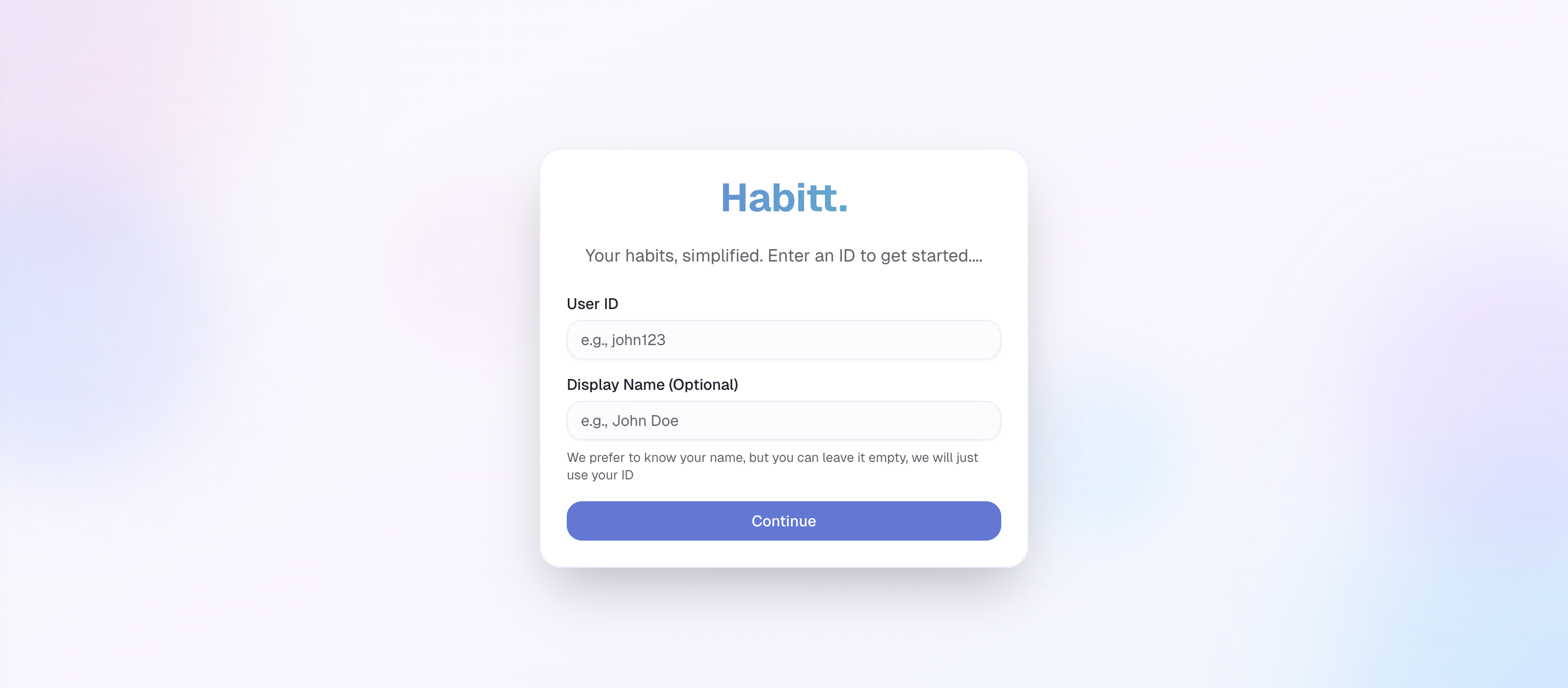 Habitt. - Main product screenshot demonstrating key features and user interface