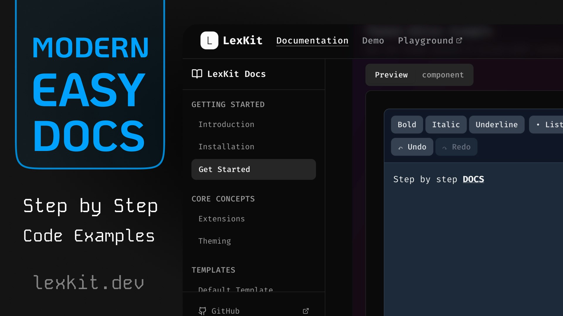 Lexkit Rich Text Editor su Lexical - React Based Rich Text Editor basato su Lessical media 2